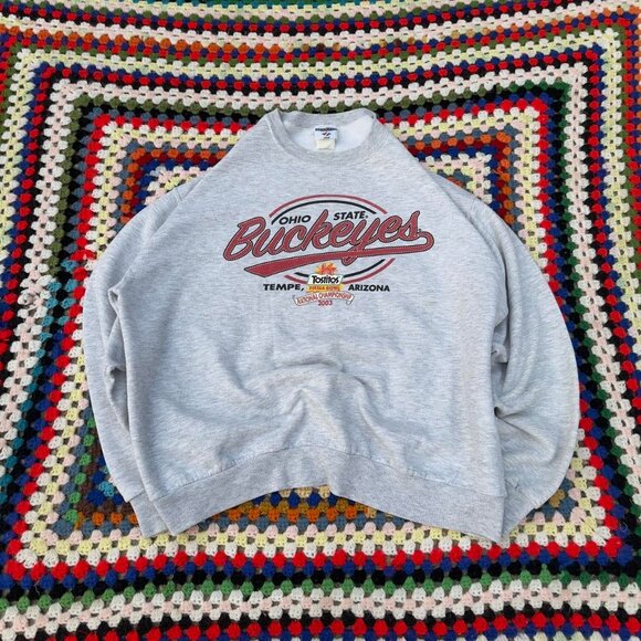 Vintage Ohio State Sweatshirt – Grey – Early 2000s – NCAA College– Size XL - Picture 1 of 7